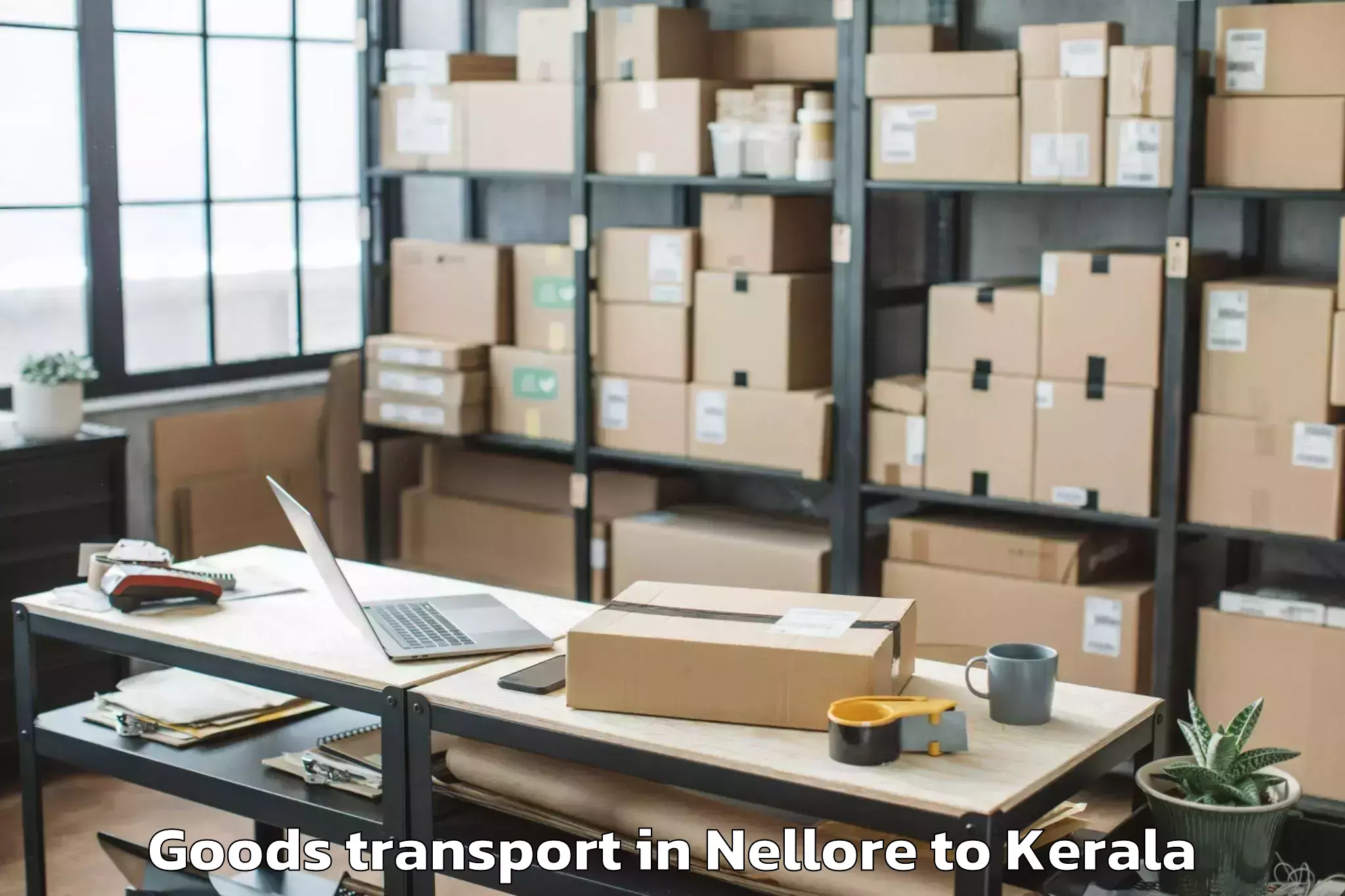 Hassle-Free Nellore to Kerala Kalamandalam Cheruthuru Goods Transport